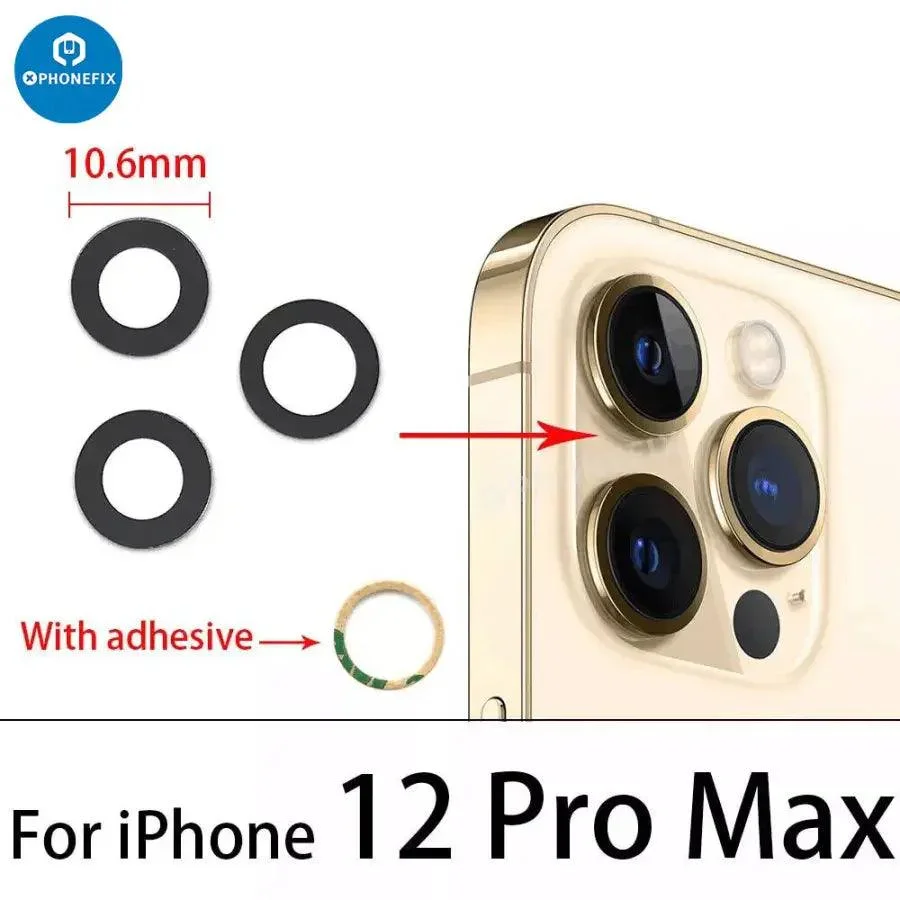 Rear Camera Lens Glass Cover For iPhone Camera Replacement - Image 18