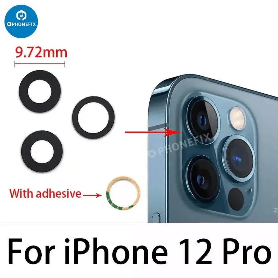 Rear Camera Lens Glass Cover For iPhone Camera Replacement - Image 19