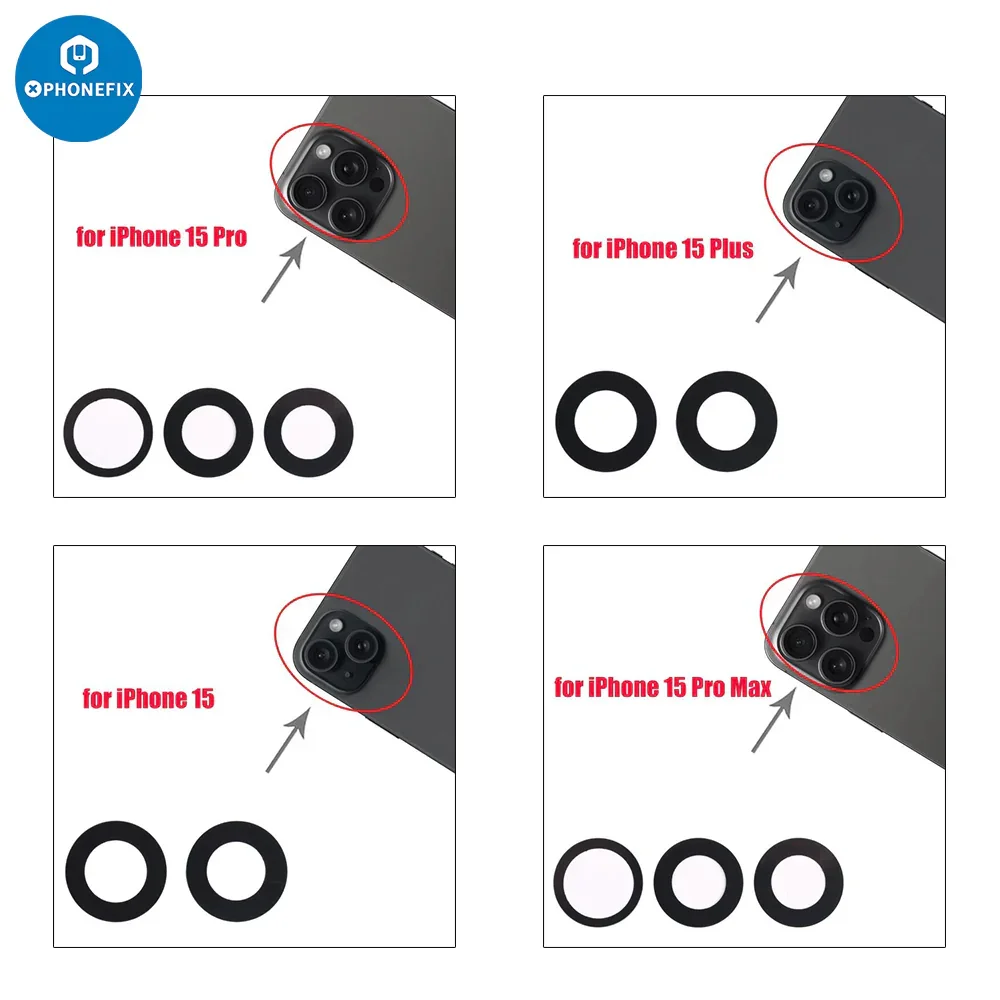Rear Camera Lens Glass Cover For iPhone Camera Replacement - Image 21