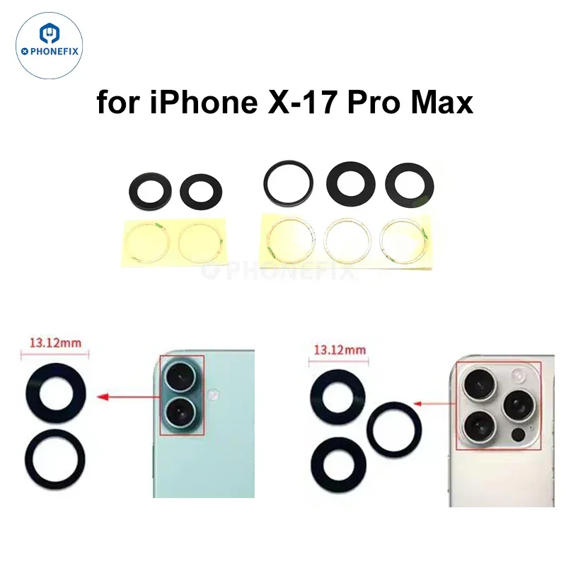 Rear Camera Lens Glass Cover For iPhone Camera Replacement - Image 3