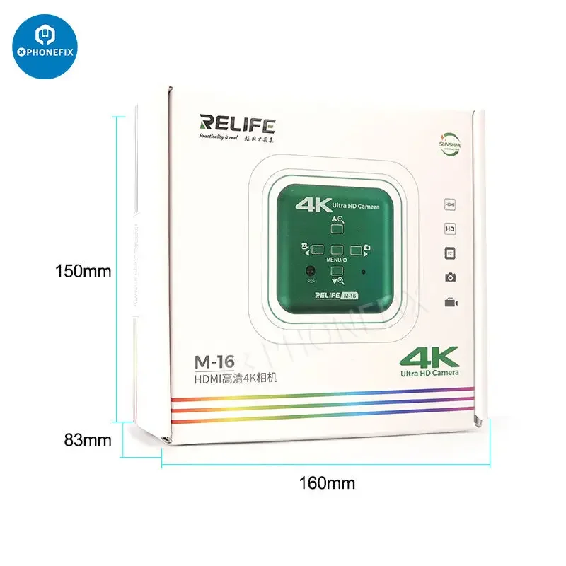 Relife M-16 4K 30fps HDMI Electronic Industrial Microscope Camera - Image 9