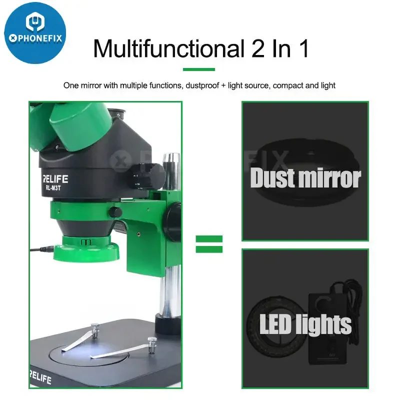 Relife RL-033D Microscope LED Light Source Touch Switch Snap In Lamp - Image 2