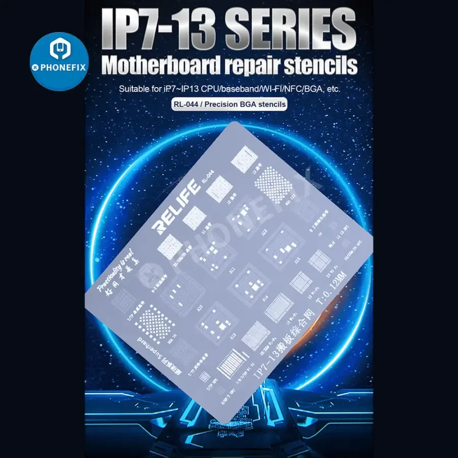 RELIFE RL-044 Precision BGA Reballing Stencil For iPhone 7-13 Pro Max - Image 18