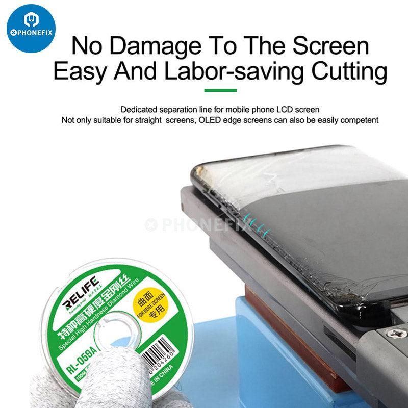 RELIFE RL-059A 0.03mm Ultrafine Cutting Wire for Edge Screen Separation - Image 13