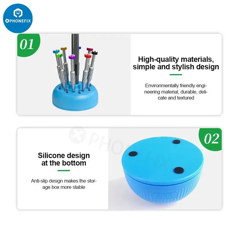 RELIFE RL-078 Magnetic Screwdriver Storage Box Rotary Base - Image 10