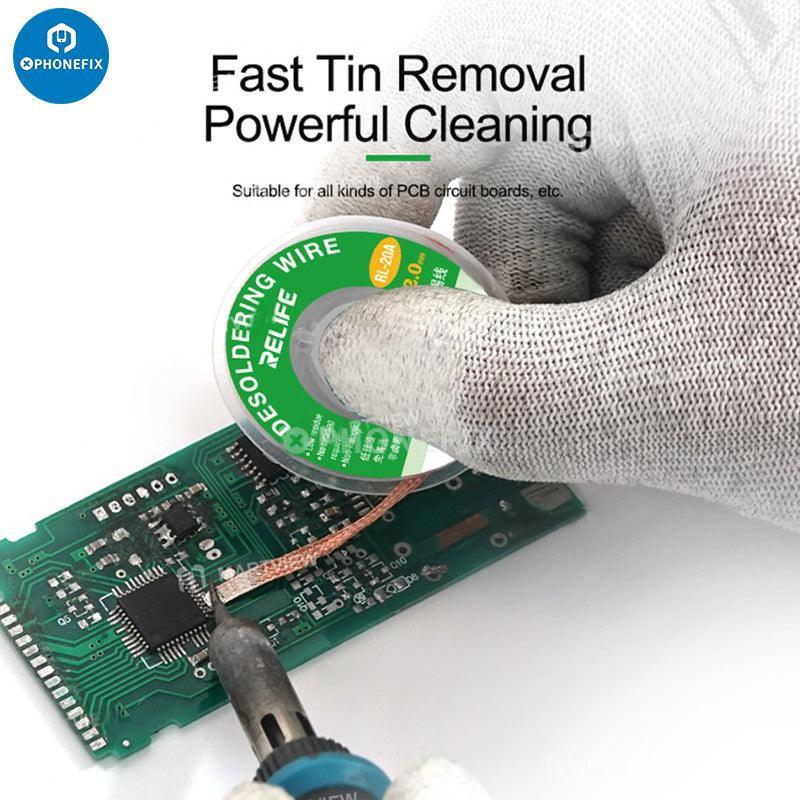 Relife RL-20A 2mm Tin Suction Solder Wire PCB Welding Repair Tool - Image 3