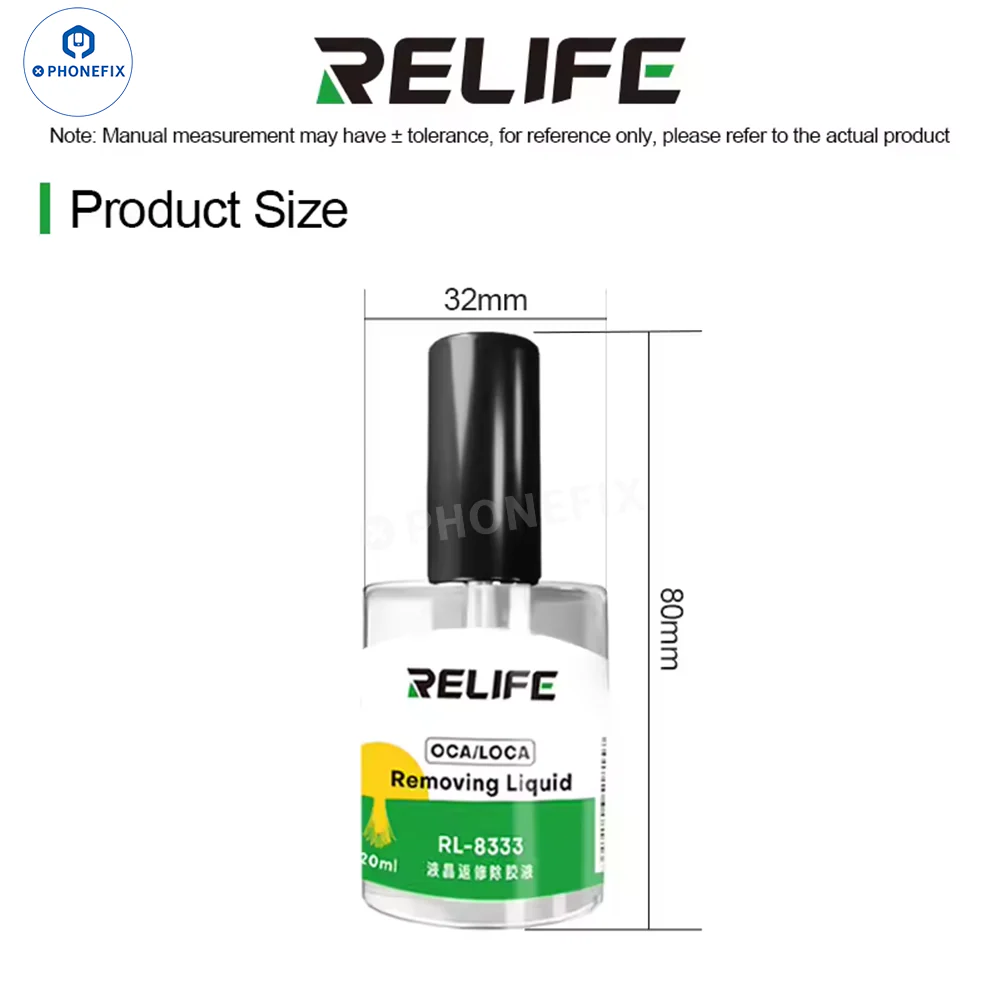 RELIFE RL-528 8333 Screen Polarizer OCA Glue Remover Liquid - Image 7