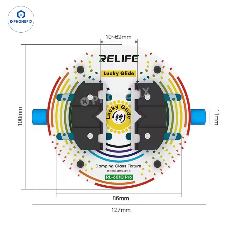 RELIFE RL-601Q PRO Rotating Glass Fixture Phone PCB IC Welding Clamp - Image 4