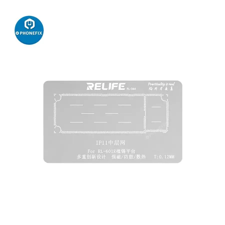 RELIFE RL-601R 10 in 1 Middle Frame Reballing Kit For iPhone X-12 Pro Max - Image 11