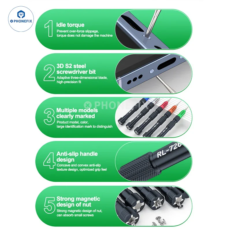 RELIFE RL-726 3D Torque Screwdriver With Strong Magnetic Bits - Image 6