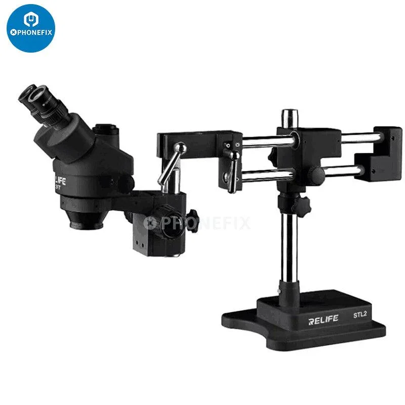 RELIFE RL-M3T 7X-45X Trinocular HDMI Stereo Microscope PCB Repair - Image 5