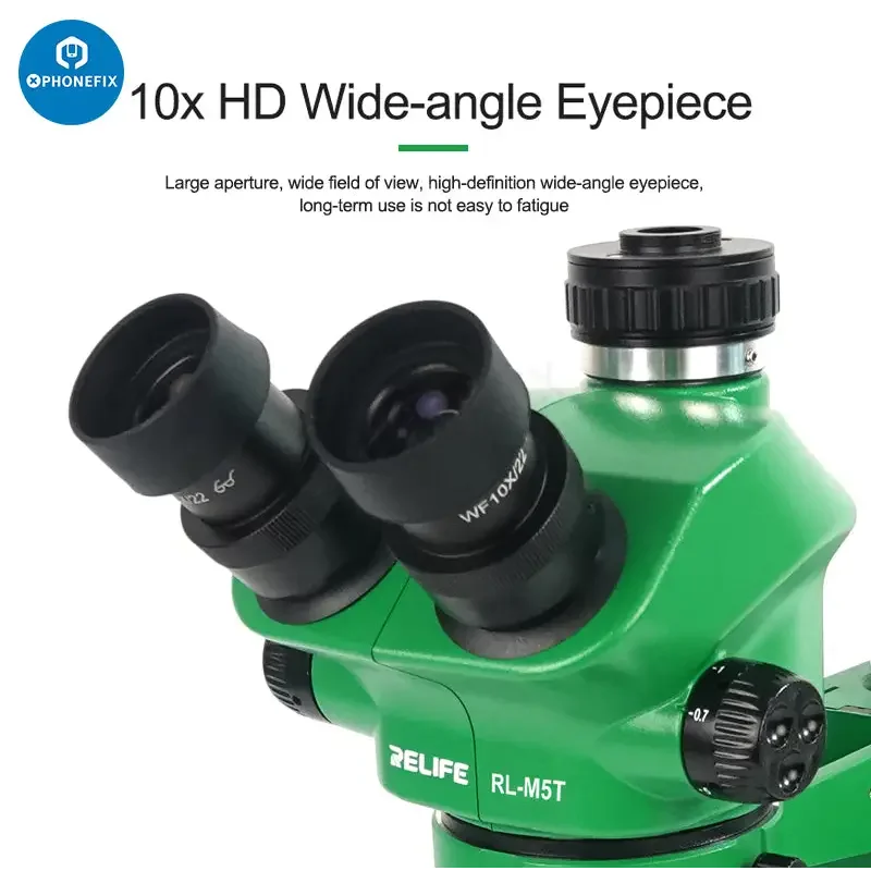 RELIFE RL-M5T-B1 Trinocular Microscope with Display HDMI Camera - Image 9