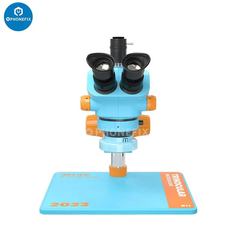 Relife RL-M5T-B11 7-50X HD Trinocular Zoom Stereo Microscope - Image 11