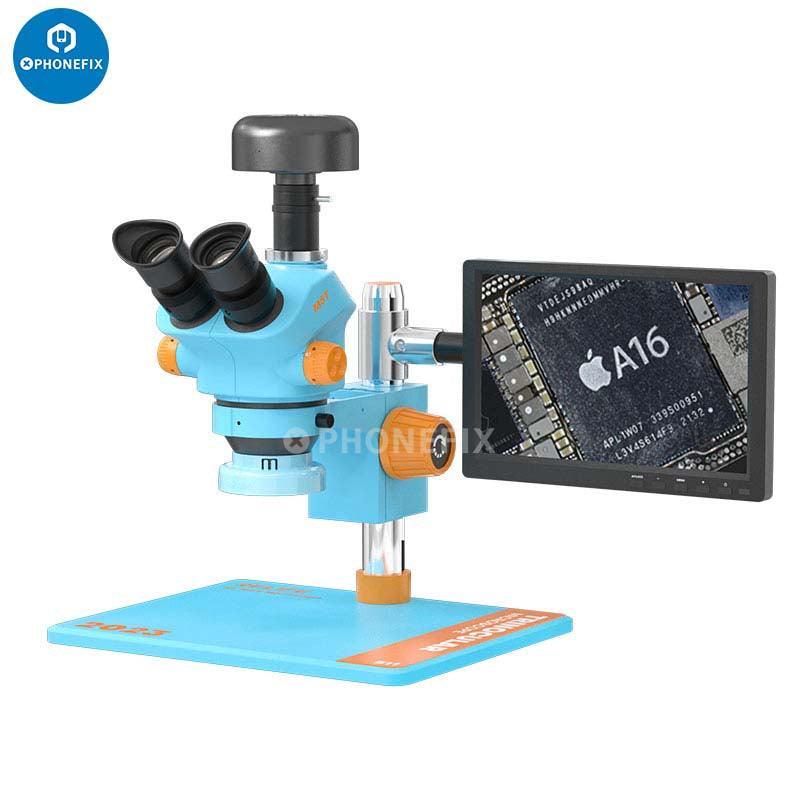 Relife RL-M5T-B11 7-50X HD Trinocular Zoom Stereo Microscope - Image 14