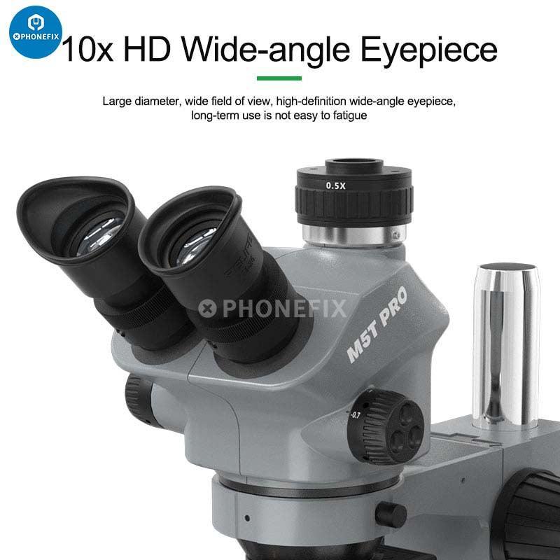 Relife RL-M5T-B11 7-50X HD Trinocular Zoom Stereo Microscope - Image 8