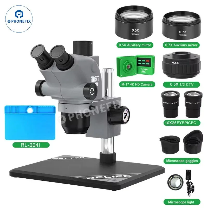 RELIFE RL-M6T Pro B11 6.5X-65X Trinocular Stereo Microscope - Image 17