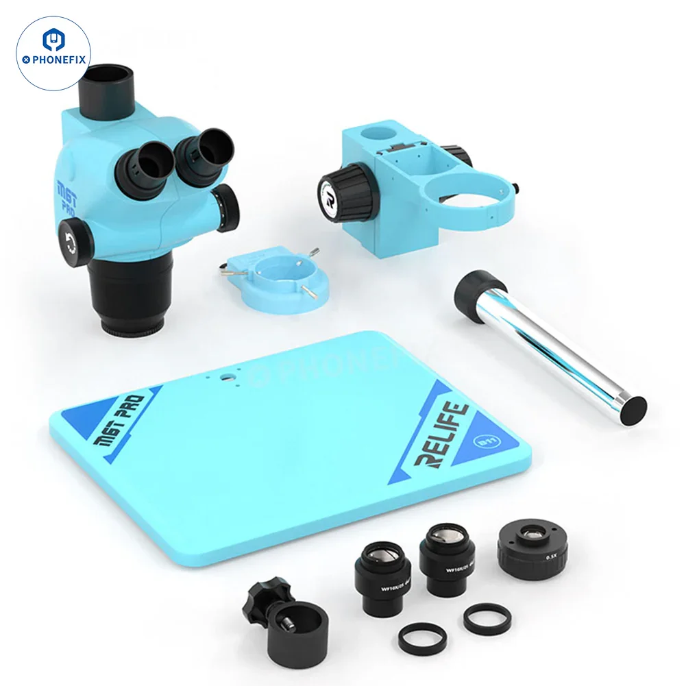 RELIFE RL-M6T Pro B11 6.5X-65X Trinocular Stereo Microscope - Image 18