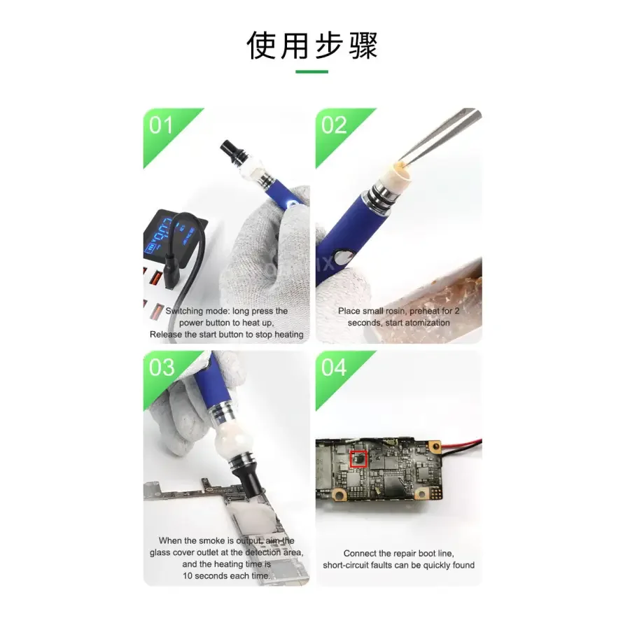 RELIFE Rosin Atomizer iphone repair Short Circuit Detection Flux Pen - Image 12