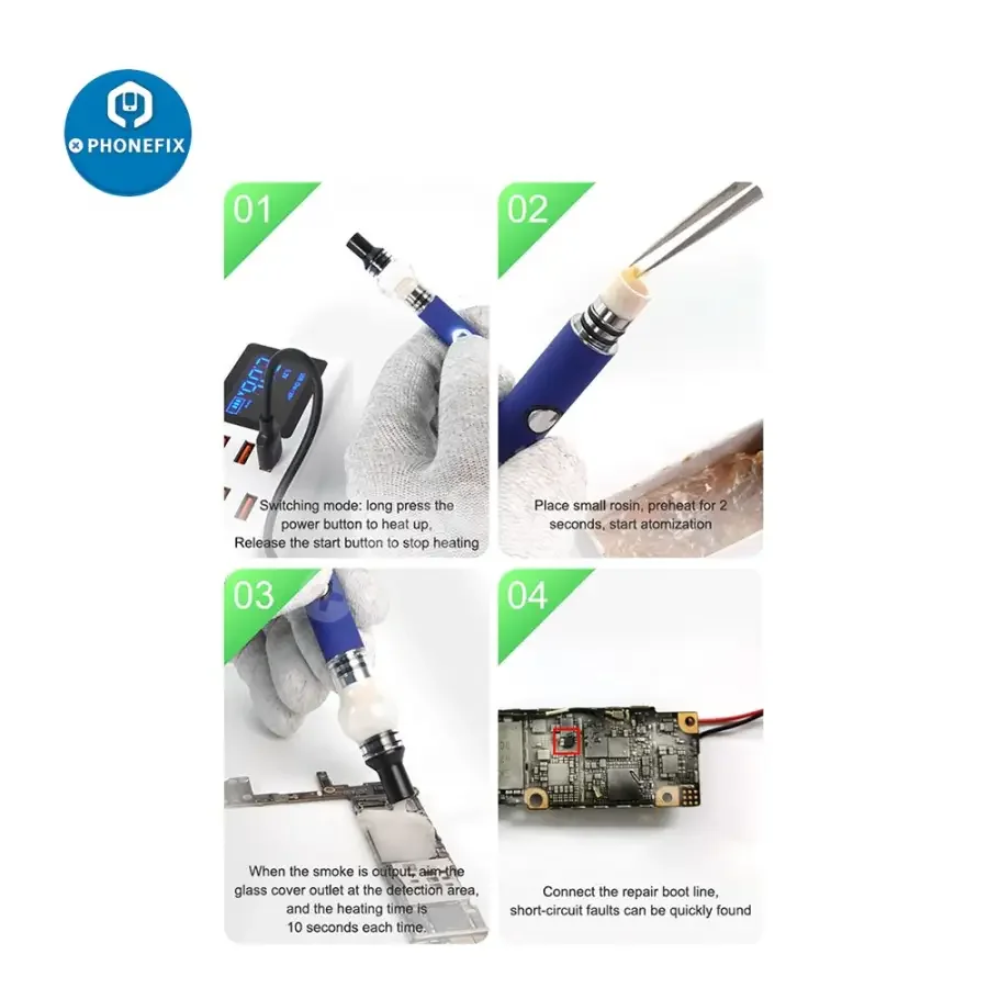 RELIFE Rosin Atomizer iphone repair Short Circuit Detection Flux Pen - Image 15