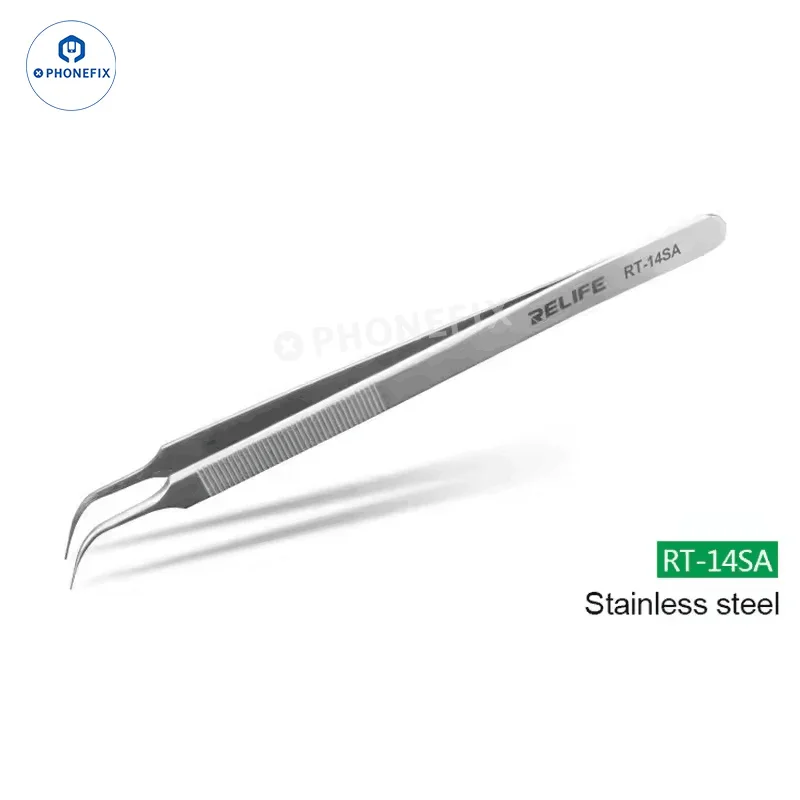 RELIFE RT 11C 15C Titanium Alloy Tweezers PCB IC Jump Wire Tweezers - Image 10