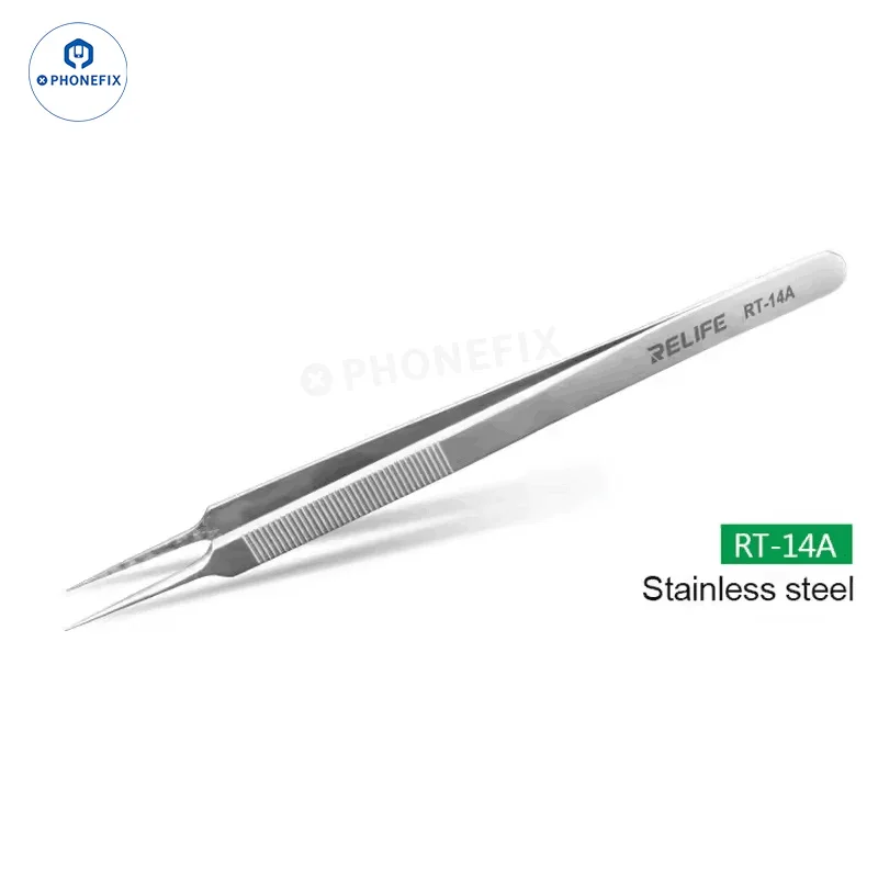 RELIFE RT 11C 15C Titanium Alloy Tweezers PCB IC Jump Wire Tweezers - Image 11