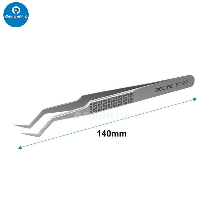 RELIFE RT 11C 15C Titanium Alloy Tweezers PCB IC Jump Wire Tweezers - Image 13
