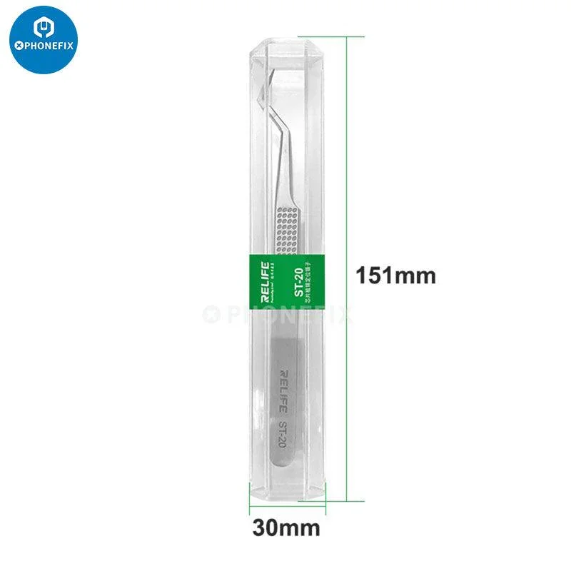 RELIFE RT 11C 15C Titanium Alloy Tweezers PCB IC Jump Wire Tweezers - Image 16