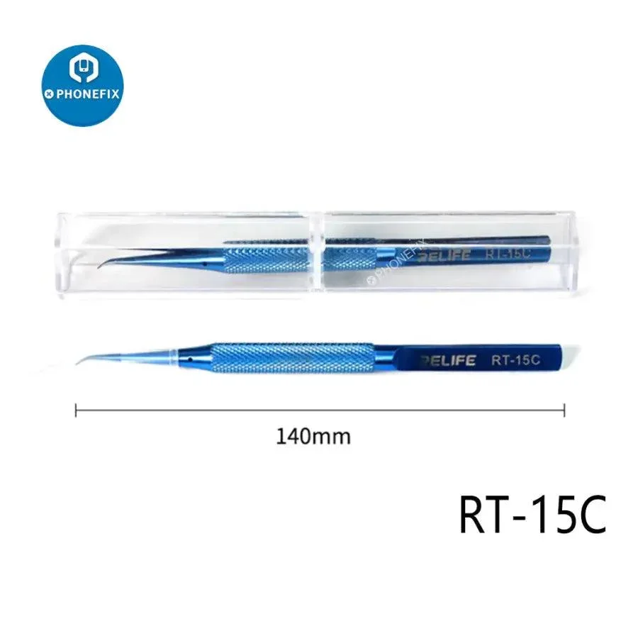RELIFE RT 11C 15C Titanium Alloy Tweezers PCB IC Jump Wire Tweezers - Image 5