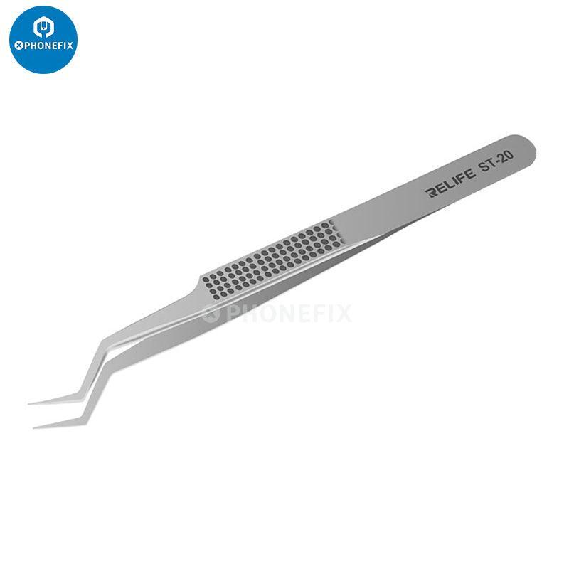 RELIFE RT 11C 15C Titanium Alloy Tweezers PCB IC Jump Wire Tweezers - Image 7