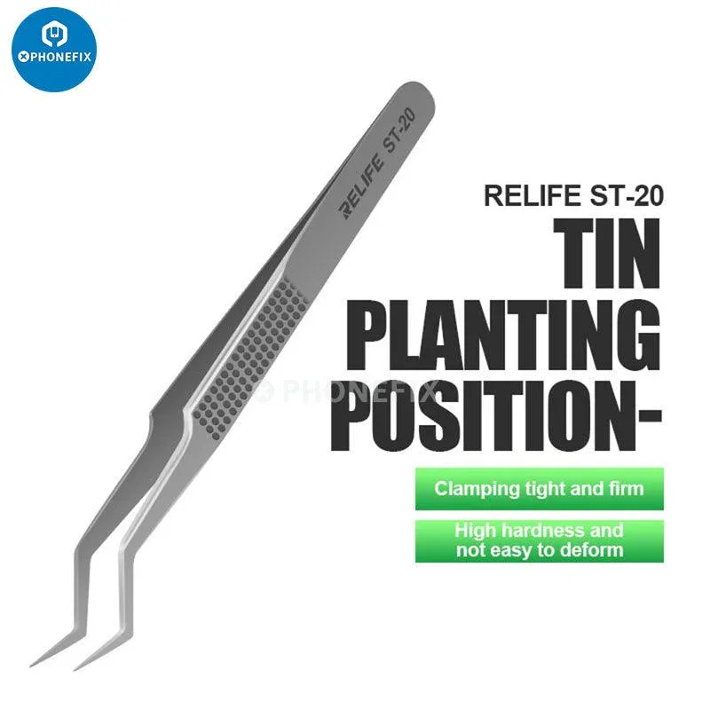 RELIFE RT 11C 15C Titanium Alloy Tweezers PCB IC Jump Wire Tweezers - Image 8