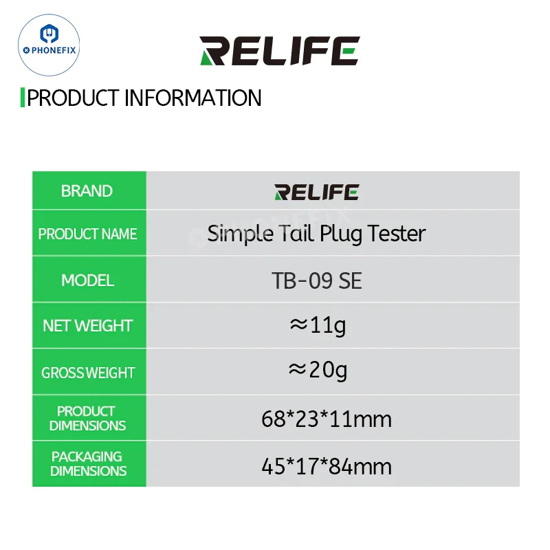 RELIFE TB-09 SE Type-C Lightning Phone Charging Port Tester - Image 10