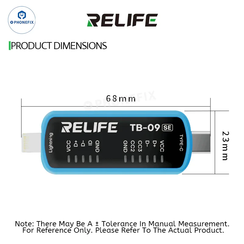 RELIFE TB-09 SE Type-C Lightning Phone Charging Port Tester - Image 3