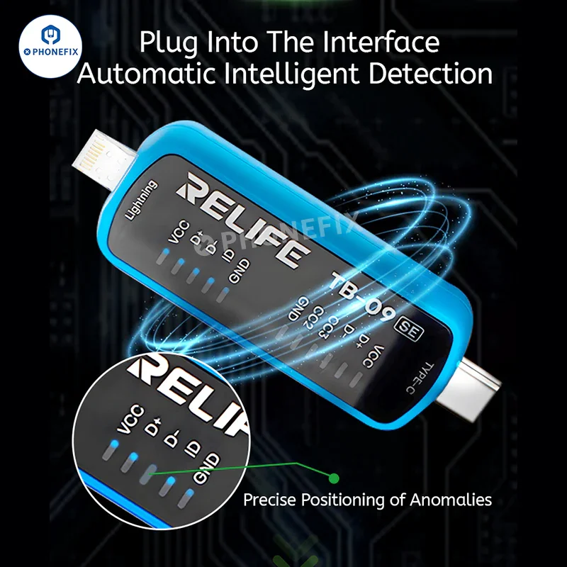 RELIFE TB-09 SE Type-C Lightning Phone Charging Port Tester - Image 8