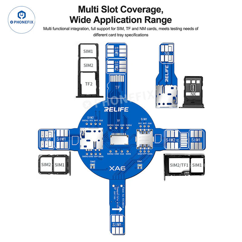 RELIFE XA6 Dual SIM Card Signal Test Board for iPhone Android - Image 2