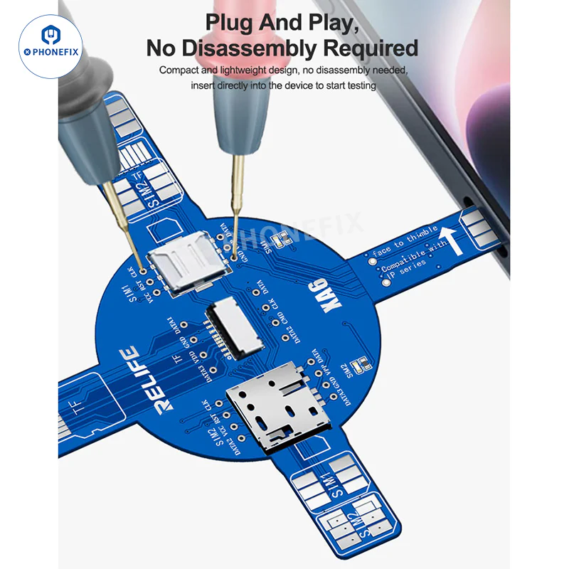 RELIFE XA6 Dual SIM Card Signal Test Board for iPhone Android - Image 3