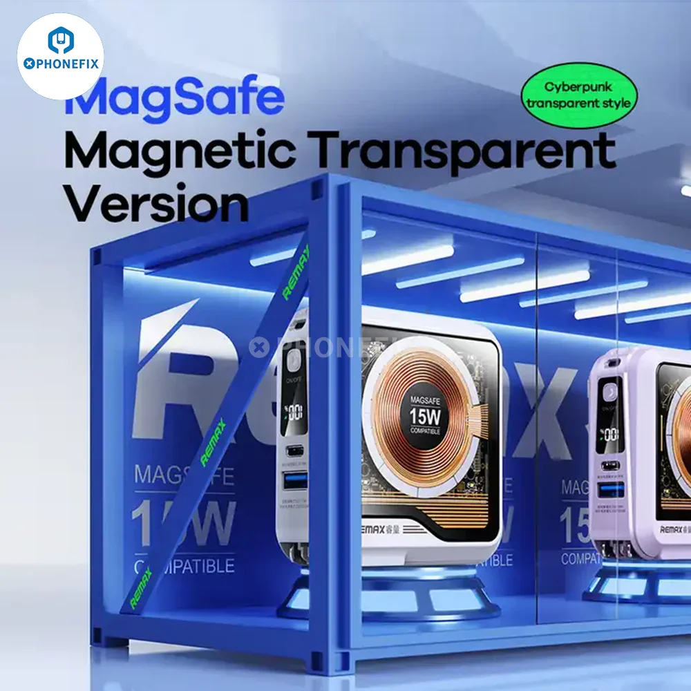 Remax Magnetic Wireless Fast Charging Portable Power Bank - Image 3