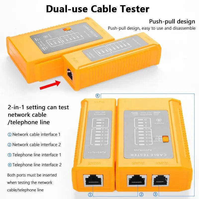 Repair Tool Kit Set Cable Tester AND Plier Crimp For PC Repair - Image 3