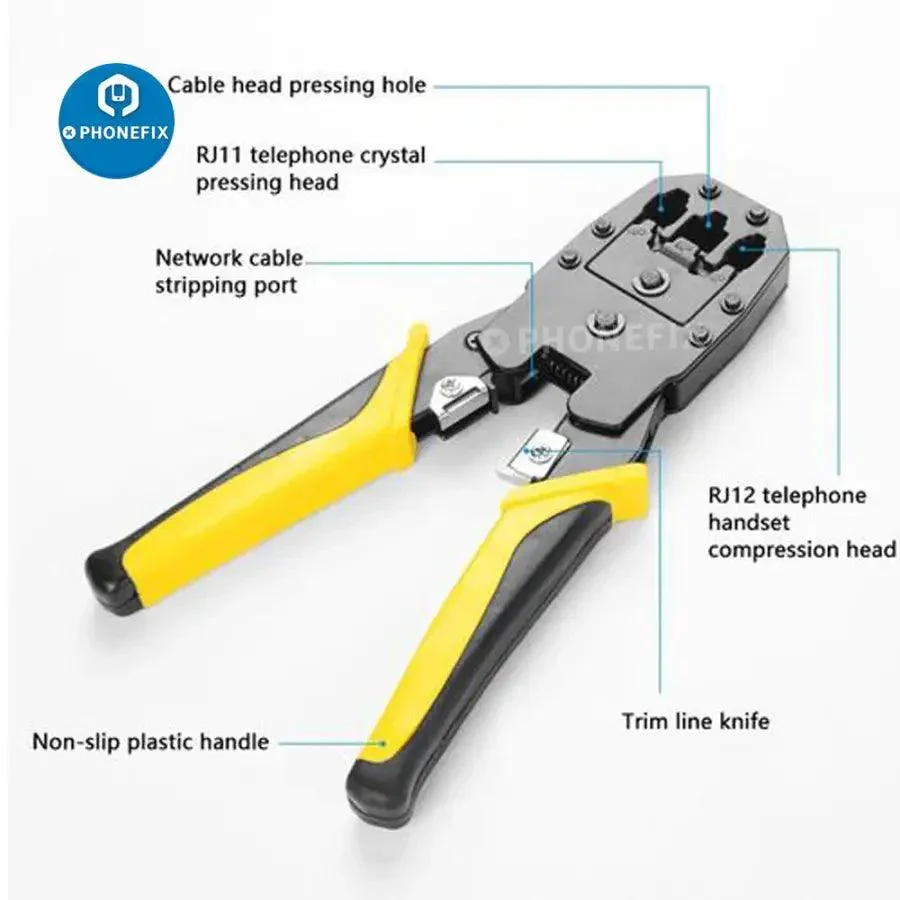 Repair Tool Kit Set Cable Tester AND Plier Crimp For PC Repair - Image 4