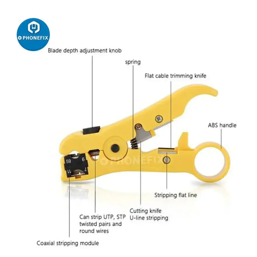 Repair Tool Kit Set Cable Tester AND Plier Crimp For PC Repair - Image 5
