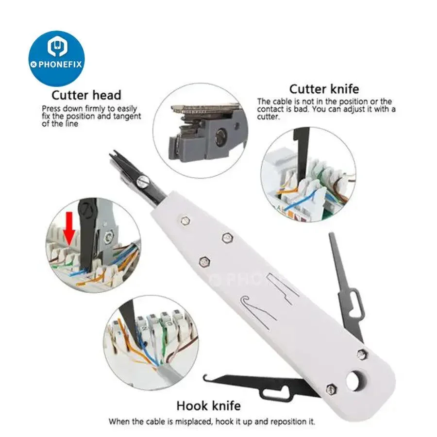Repair Tool Kit Set Cable Tester AND Plier Crimp For PC Repair - Image 7