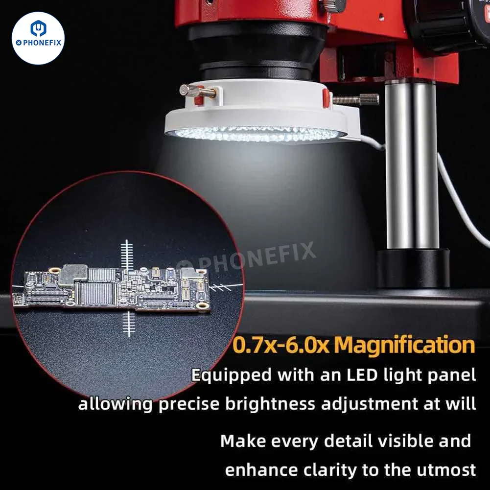Repairer YCS 7060X 7X-60X Trinocular Stereo Microscope - Image 6