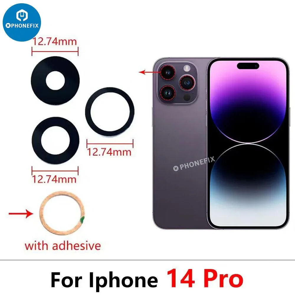 Replacement For iPhone X-17 Pro Max Rear Camera Glass Lens - Image 14