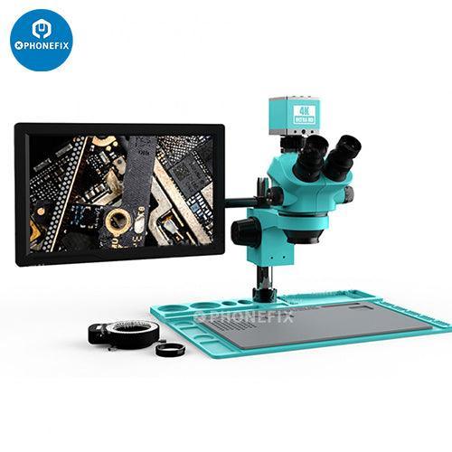 RF-6565 7050TV 4K HD Camera Monitor Trinocular Stereo Microscope - Image 3