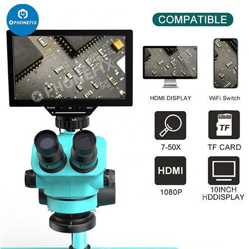 RF-7050TVP-YS010W 7-50X Zoom Trinocular Microscope HD Monitor - Image 3