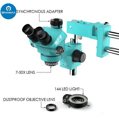 RF-7050 Trinocular Stereo Microscope With Full HD 4K Camera - Image 2