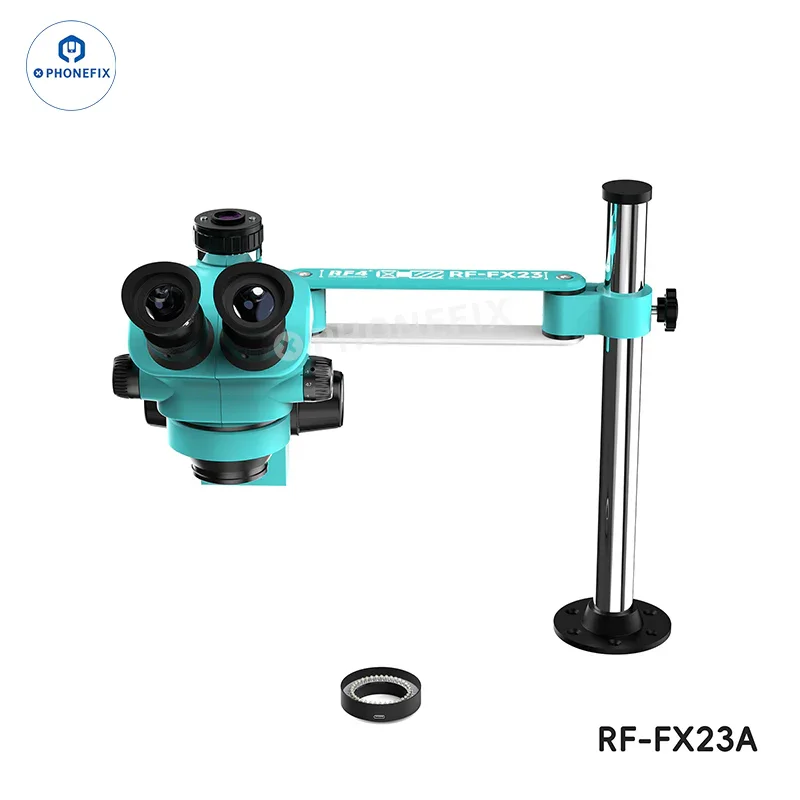 RF-FX23A RF-FX35A 7-50X Trinocular Stereo Microscope Swing Fixed Stand - Image 6