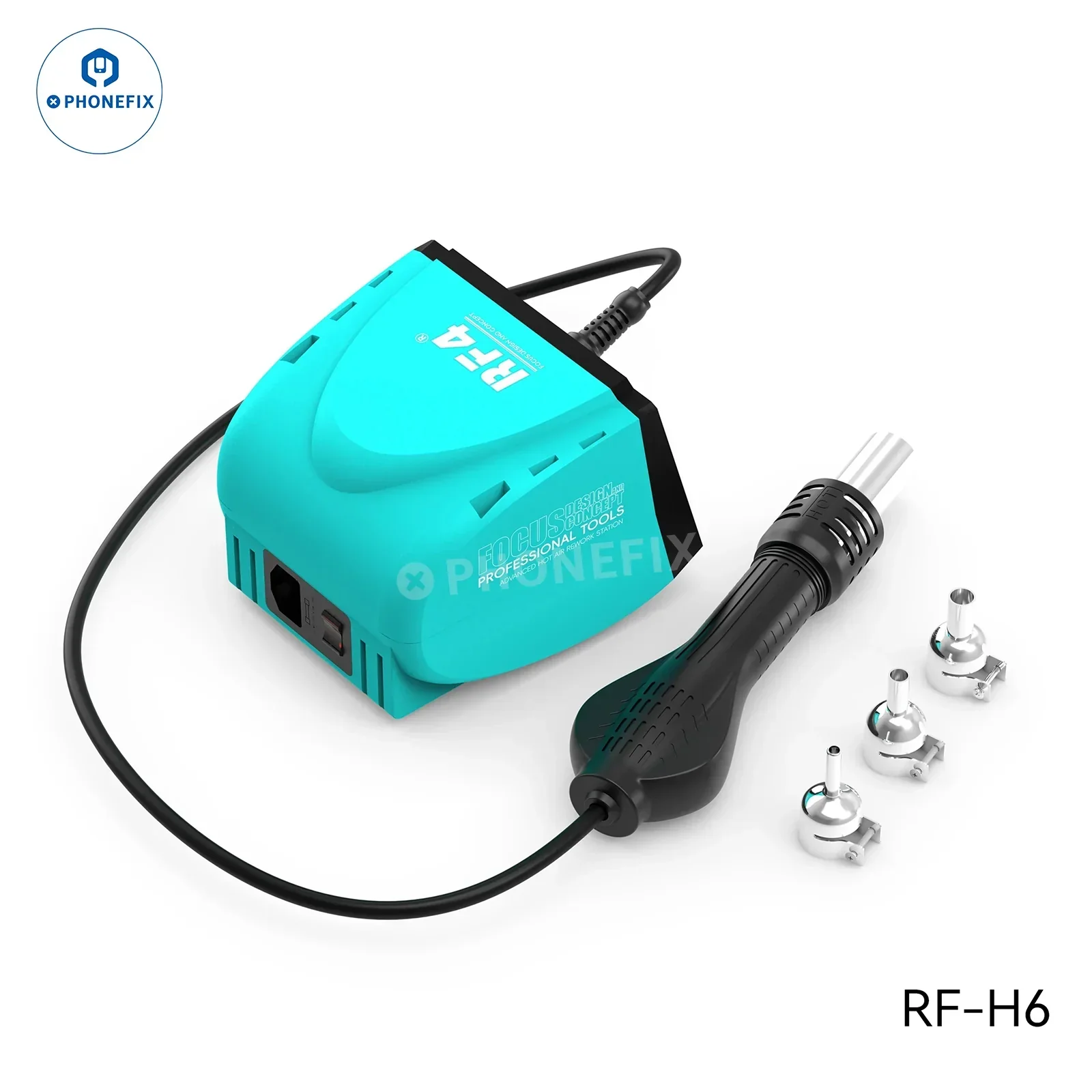 RF-H6 RF-H7 Hot Air Soldering Iron 2 in 1 Station Digital Touch Display - Image 4