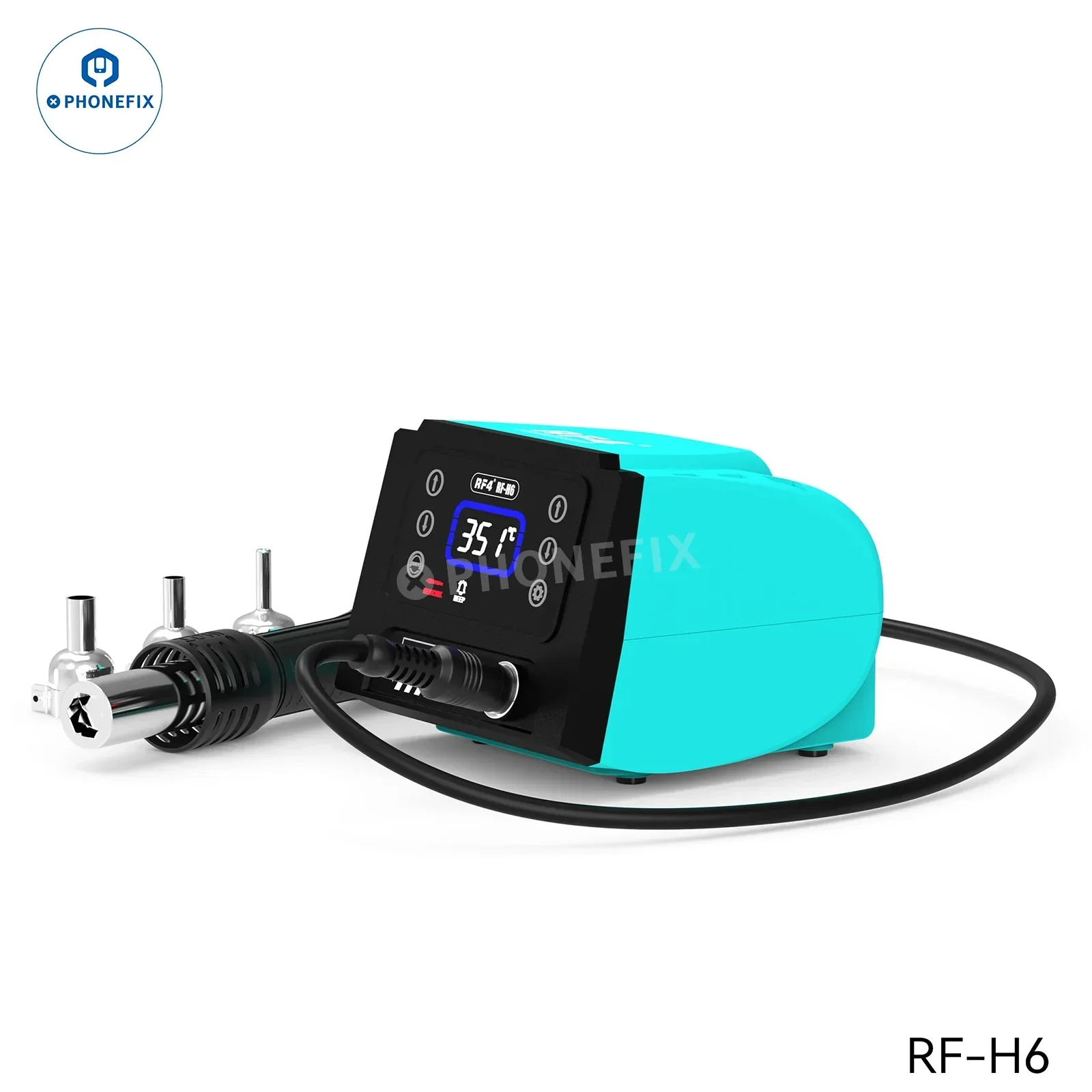 RF-H6 RF-H7 Hot Air Soldering Iron 2 in 1 Station Digital Touch Display - Image 5