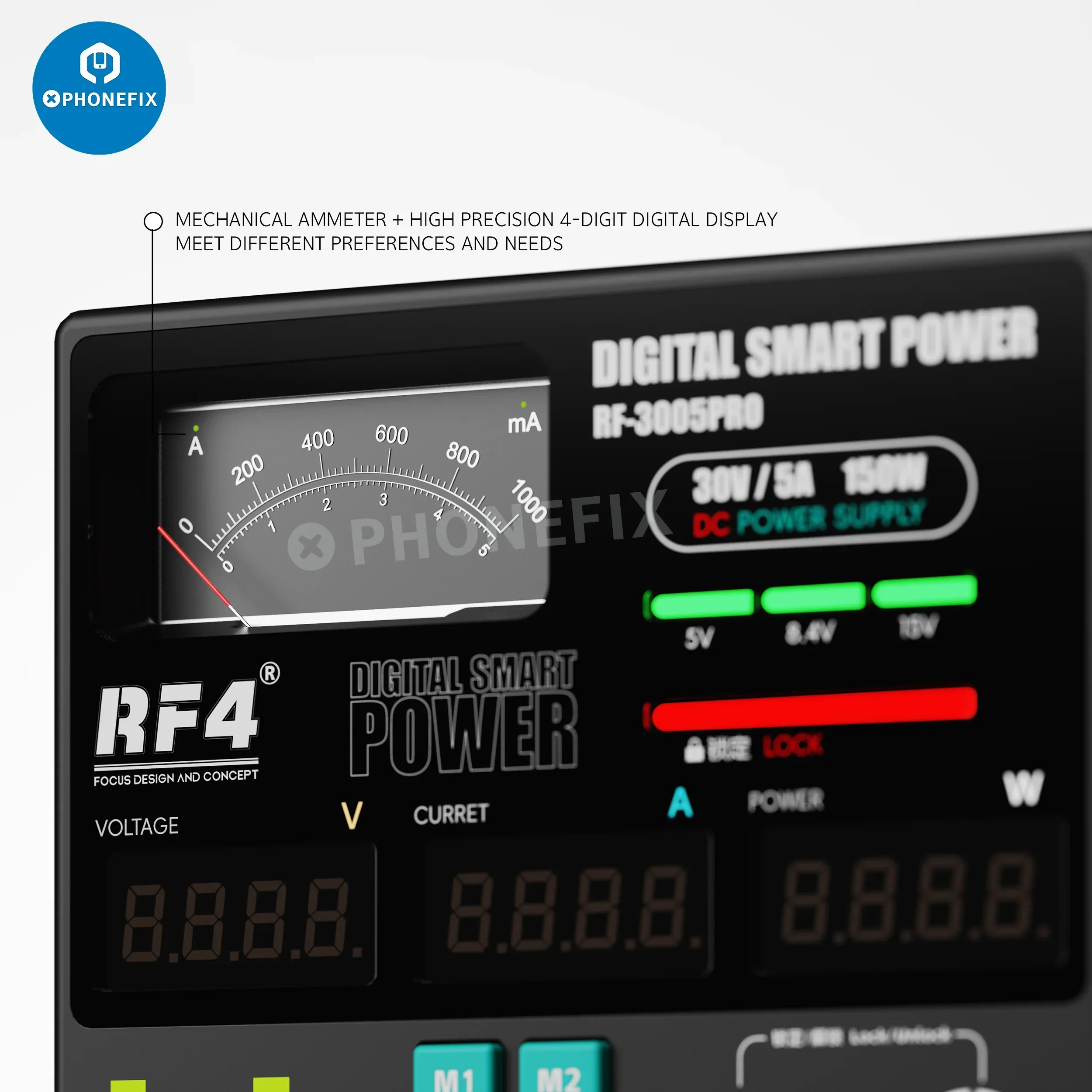 RF4 3005D 3005PRO Digital Smart DC Power Supply 30V 5A 150W - Image 9
