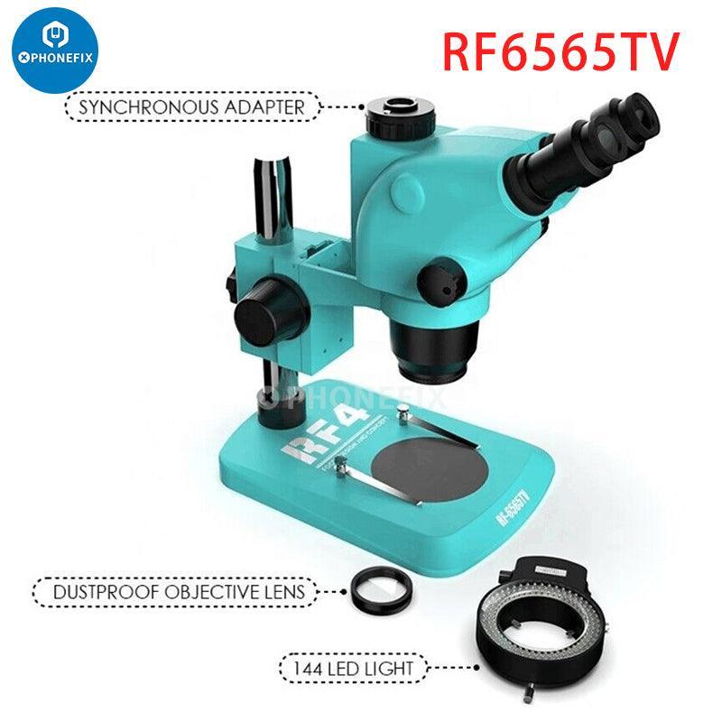 RF4 HD Trinocular Stereo Zoom Industrial Microscope For PCB Repair - Image 10